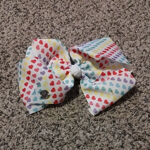 Colorful Heart Pattern Kids Hair Bow